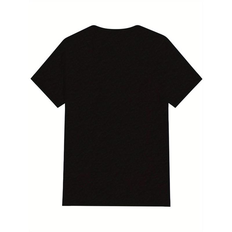 European Sizes Men's Russian-Themed Yura Definition T-Shirt - Cyrillic Script & Geometric Print Short Sleeve Top