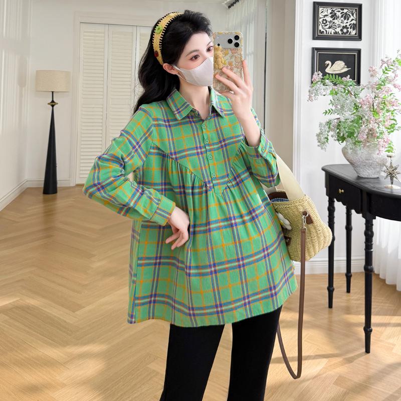 Maternity Spring & Autumn Shirt Top 2026 Extra Large