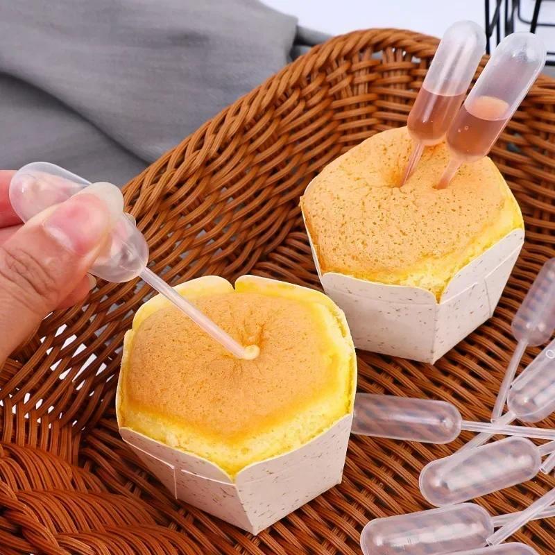 Disposable Mini Jam Dropper Cupcake Sauce Squeeze Transfer Pipettes Dropper Dessert Stuffed Cake Decor Cake Syringe