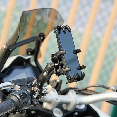 360 Degree Rotatable Adjustable Motorcycle Phone Holder Mount Bracket for Electric Bike Scooter Riding Takeaway Navigation