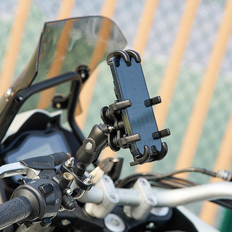 "360-Grad Verstellbare Handyhalterung für Motorrad & Elektroroller"; Ideal für Fahr- und Liefernavigation