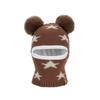 Ear Protection Winter Neck Gaiter Hat Acrylic Full Face Cover Hat Protective Pom Pom Hat  For Boys