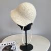 Autumn and winter cashmere knitted open strap bucket hat ladies warm loli basin hat