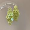 Silver needle round shell fringed earrings seaside vacation style temperament earrings fashion high sense versatile earrings wholesale