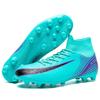 European Cup new broken nail football shoes men's high-top adult large size youth training long nail sports shoes women