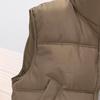 Fashion Sleeveless Women's Vest Short Outer Wear Autumn and Winter New Stand-up Collar Jacket Thickened Coats Zipper Cotton-padded Clothes
