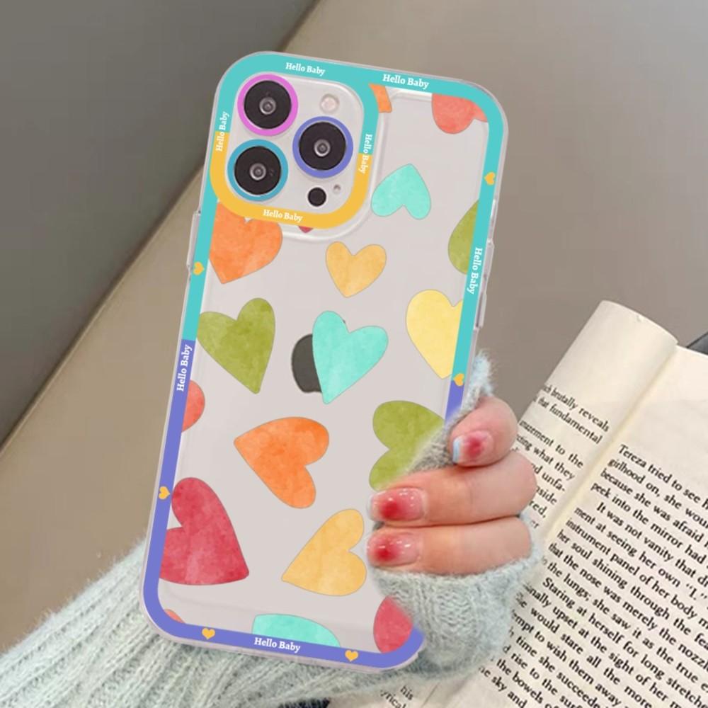 Love Heart Mousepad For Samsung S 20 21 22 23 Lite Plus Ultra Clear Mobile Cover Funda