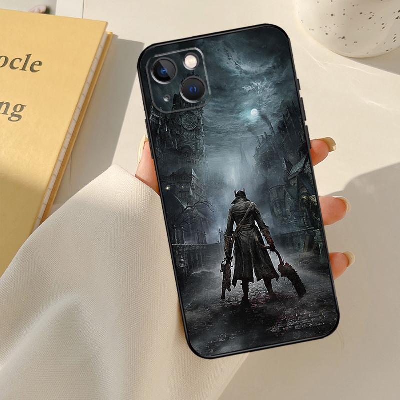 Game Bloodborne Cover For iPhone 13 14 15 16 Pro Max 12 Mini 11 14 15 16 Pro Max Plus X XR XS Max Phone Case