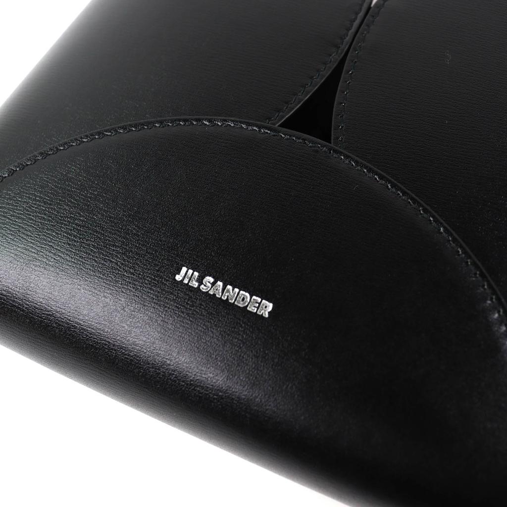 Excellent JIL SANDER Shoulder Bag Curve Crossbody Calfskin Lambskin J07WG0082 Used