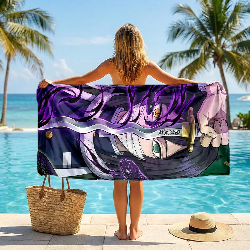 Mitsuri Iguro Fashion Beach Towel: Ideal for Summer Adventures Soft, absorbent and quick drying suitable for swimming and bathing