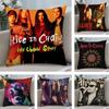 Band A-Alice In C-Chains Pillow Case Square Double‑Sided Print Cushion Case For Sofa Home Bedchamber Decor Gift