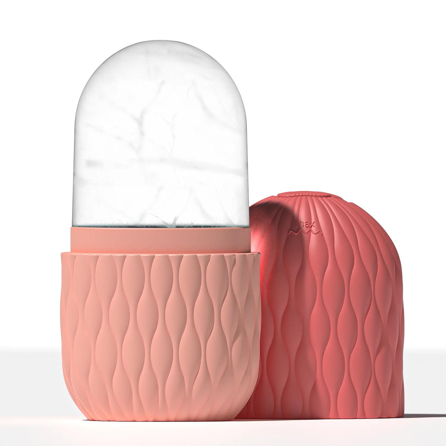 

Reusable Silicone Ice Mold for Face Facial Beauty Ice Roller Skin Care Tools for Shrink Pores Gift For Women Skin Care Freezer розовый