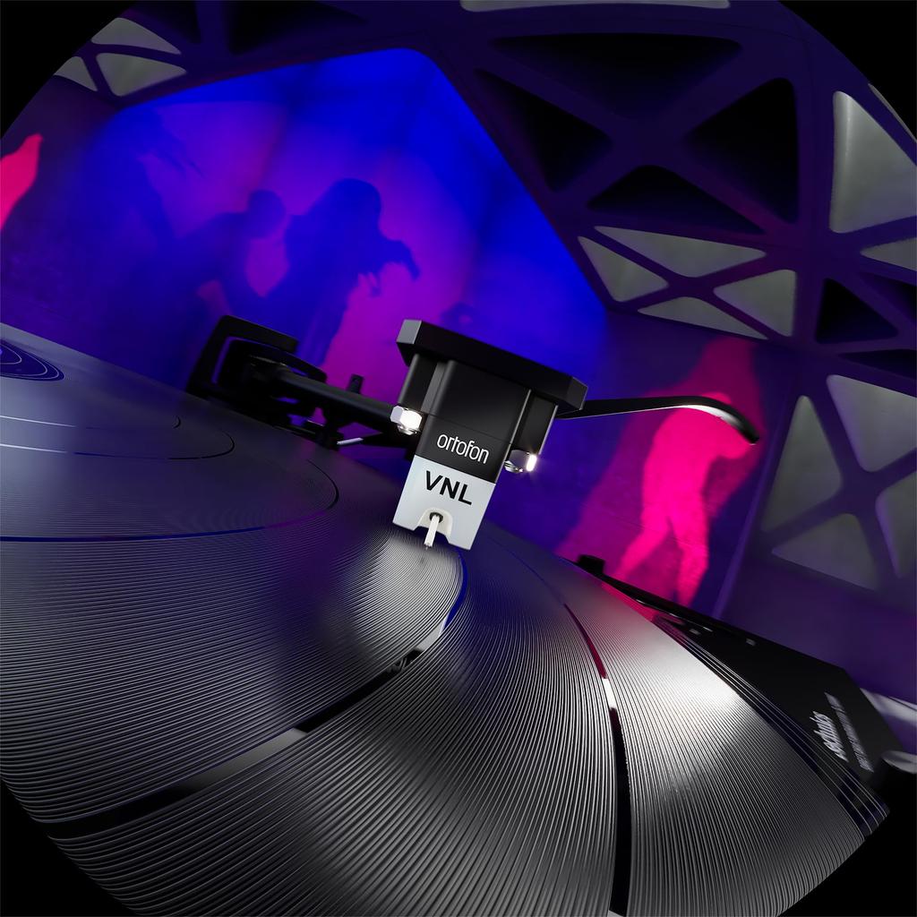 Ortofon VNL TRIX Premounted On Ortofon MM High Headshell Round for DJ Play and Listening SH-2 Cartridge, Stereo, 10mV, Output, Attached, Needle,