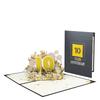 Sophisticated 3D Popup Card Special Event 3D Greeting Card with Number for Wedding Anniversary Celebration