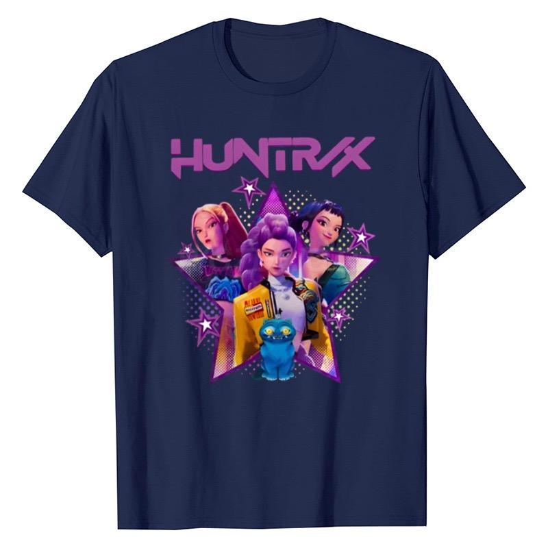 LUXEON Kpop Demon Hunters T Shirt Short SleeveT-shirt Cute Harajuku T Shirt
