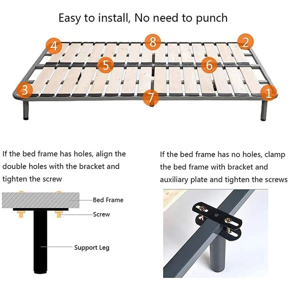 1Pcs Adjustable Bed Leg 15-35cm Furniture Leg New Support Legs