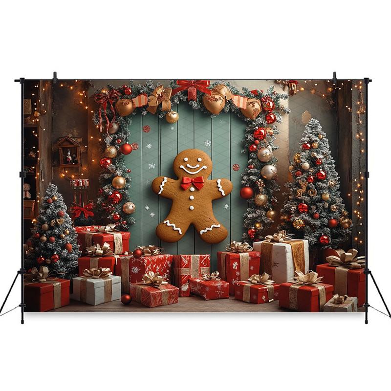 Mocsicka Christmas Background Photography Home Gift Xmas Tree Decoration Baby Shower Photo Backdrop Shooting Props Studio Banner
