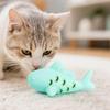 Fish-Shaped Cat Treat Dispenser Silicone Bite-Resistant Cat Treat Feeder Teeth Cleaning Food Leakage Interactive Cat