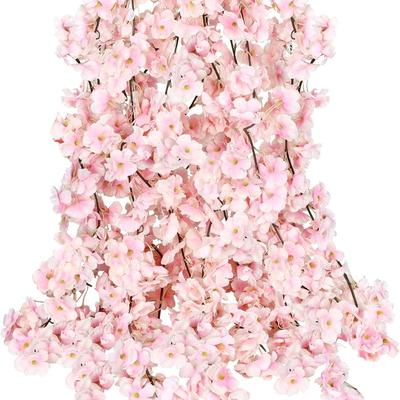 180CM Artificial Sakura Flowers Vine Garden Party Wedding Arch Bridal Decoration Home Room Decor Christmas Fake Plants Ornament