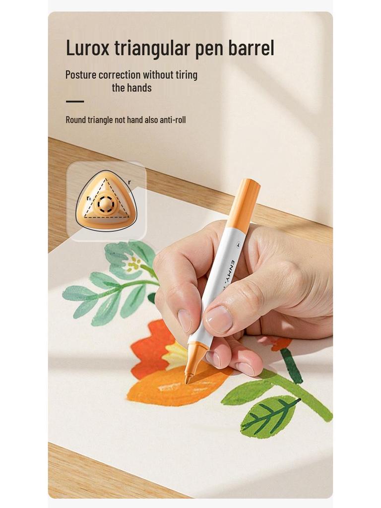 ENMY Double-Headed Acrylic Marker for Kids - Large Capacity, Colorful, English Label.