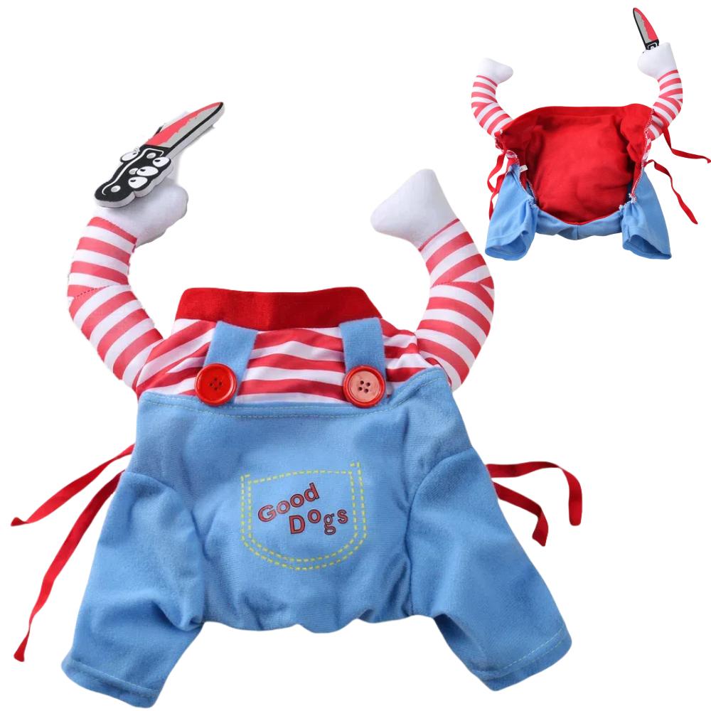 Halloween Funny Dog Clothes for Small Medium Dogs Cats Party Dressed Up Cosplay Pets Costumes  Chihuahua Bulldog Puppy Outfits