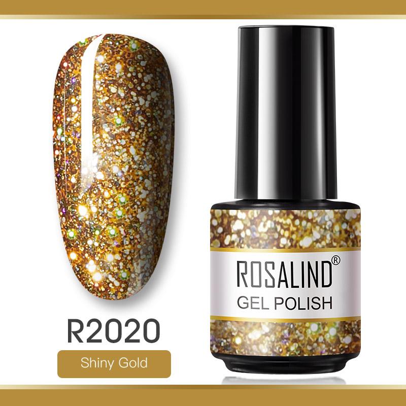 ROSALIND Gel Nail Polish 100 Colors Nail Gel For Design Nails Art 7ml Soak Off Crackle/Neon Luminous Semi Permanent Gel Polish