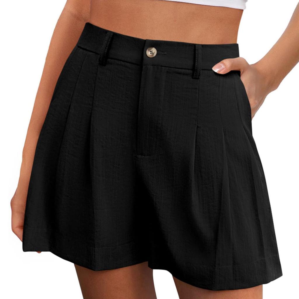 Summer Shorts For Women Casual High Waist Wide Leg Shorts