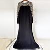 Elegant Grand Banquet Gown 2026: Mesh Splicing, Heavy Beading, Rhinestone Inlaid Long Dress