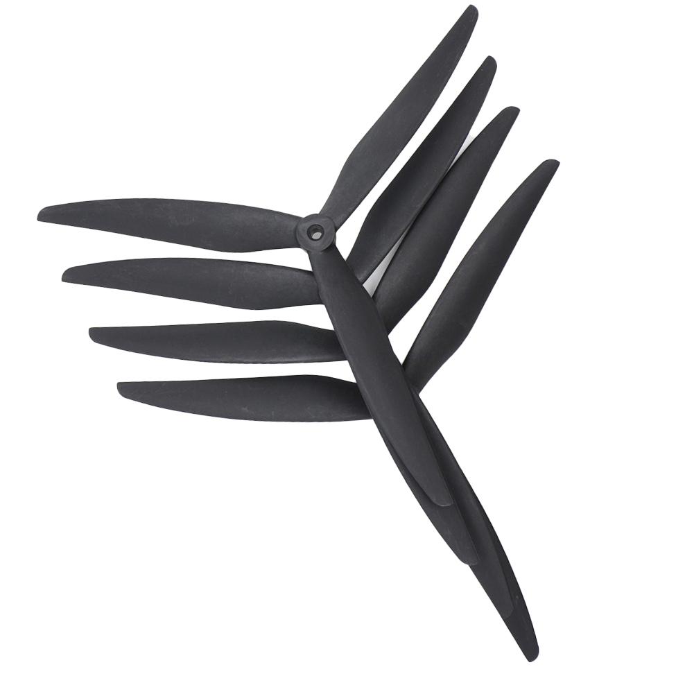 4ks 1050 10palcová 3listá vrtule Černá nylonová vrtule pro dron vyztužená uhlíkem 3listá/Třílistá vrtule Vrtule pro FPV dron