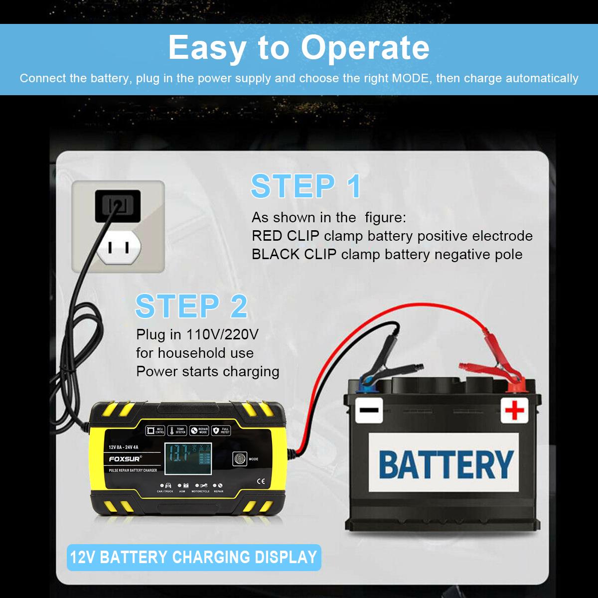 Автомобильное зарядное устройство 12 В/24 В 6-150 Ач — фото 17