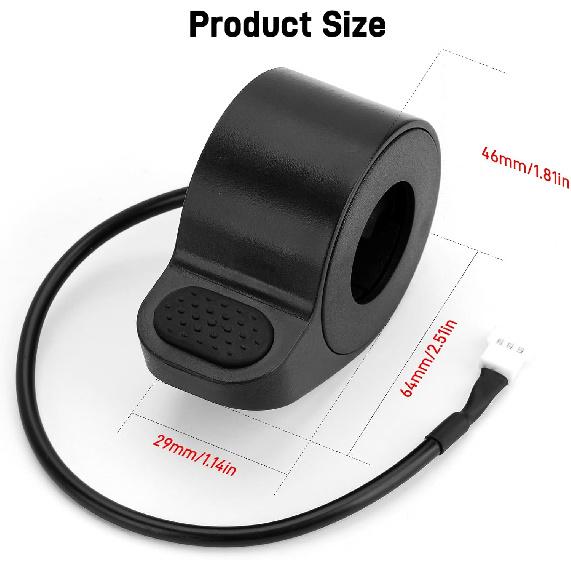 Thumb Throttle for GOTRAX GXL V2, Throttle Accelerator Speed Control Handlebar Assy Replacement, Electric Scooter Replace Parts Accessories for