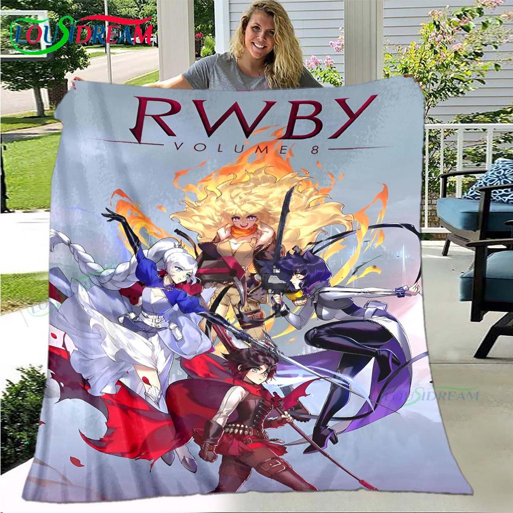 3D Fashion Cartoon R-RWBY Four Seasons Blanket Sofa Cover Travel Bed Plush Blanket Travel Office Break Blanket Gift