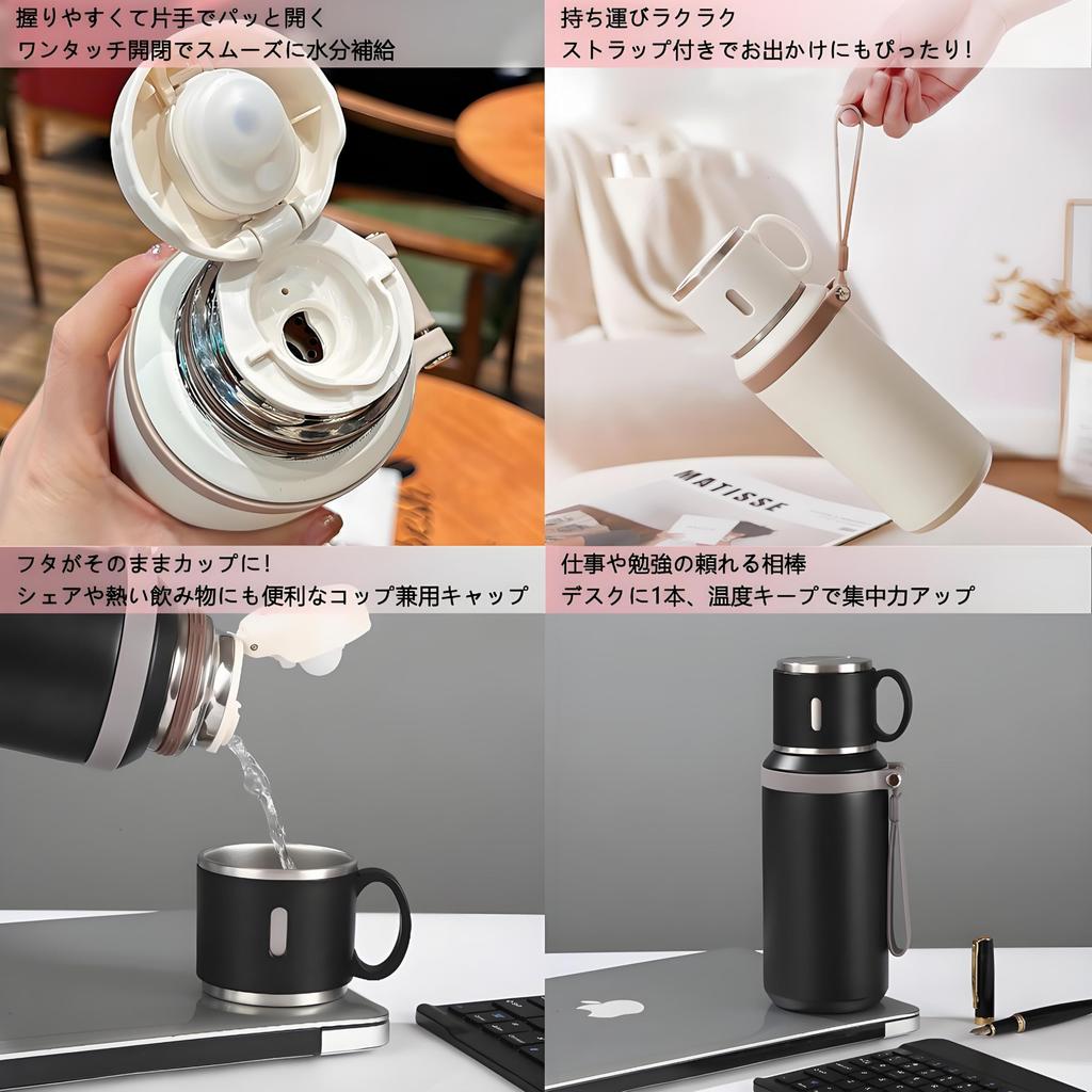 IOLOYU 600ml Vacuum Insulated Water Made of 316 Stainless with Insulated for Hot and Cold Easy to with for Kids and Girls Bottle, Medical-Grade Steel,