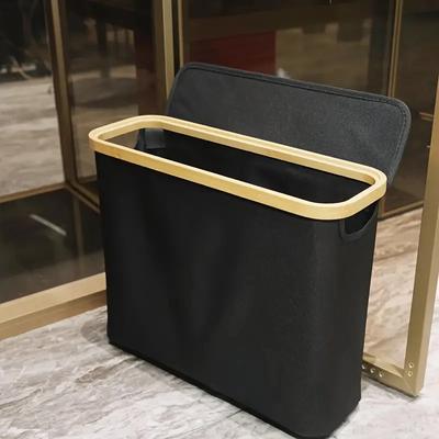 1 Aufbewahrungskorb, Ablagefach, großer Papierhalter, 12 Rollen Toilettenpapier, Aufbewahrungsregal mit Deckel, Oxford-Gewebe + Bambusaufbewahrung