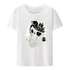 Interesting Cotton T-shirt De Mujer Hip-hop Blusa Loose Cool Short-sleev Vintage Trending Comics Unique Clothing Balloon Puppy