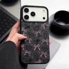 Leather Texture TPU Phone Case For iPhone 17 17e 16e 16 15 Pro Max 14 13 Pro Max 11 Bowknot Pattern Soft Silicone Back Cover