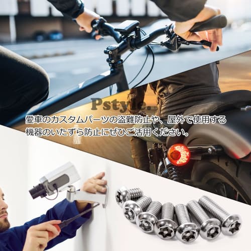 Pstyle. Tamper-Resistant Screws and Bolts, 304 Stainless Steel, M6, Pack of 20, PST-140 (M6x16mm)