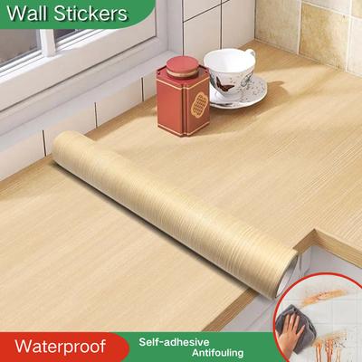 40CM Möbelrenovierungsaufkleber Selbstklebende Holzmaserungsaufkleber Tapete Schränke Holztüren Tischplatten Wandaufkleber