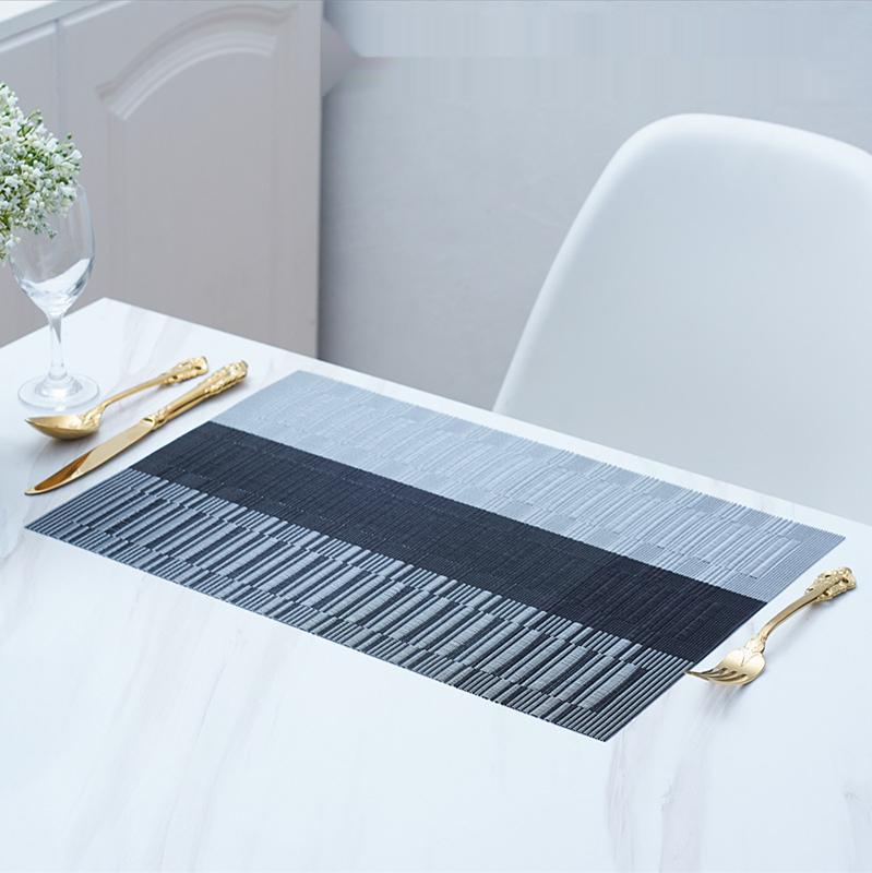 

Набор из 4 моющихся салфеток из ПВХ для обеденного стола, нескользящие салфетки, набор кухонных принадлежностей, подставка под стакан, подставка под вино 4 slices (30x45cm)&Rectangular