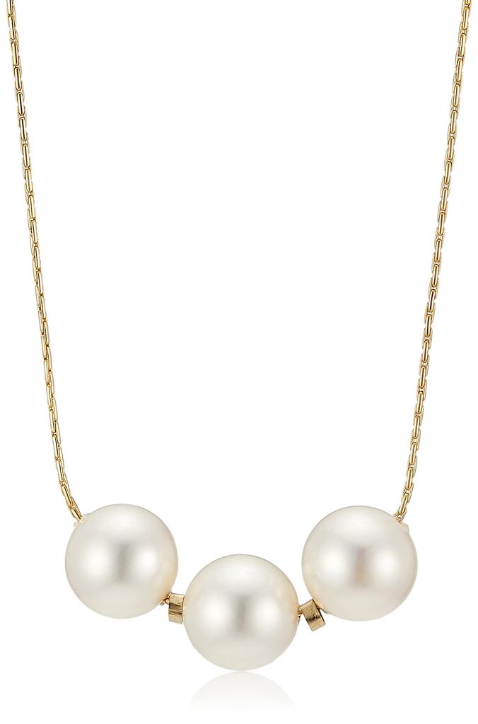 Shop Made In Japan K14 Gold Filled Pearl Shell Metal Allergy 3 45cm [miwaki] [Jewelry M] Necklace, Pearl, Simple, Ladies, Friendly, K14gf41, Pieces,