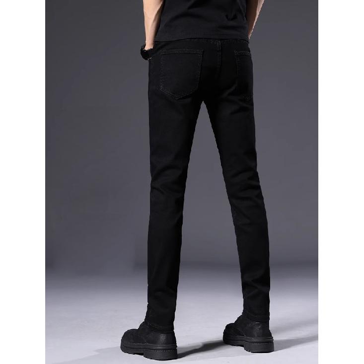 Frühling und Herbst Winter Neue Herren Plüsch/Regenbogen Jeans Schlankheits Gerade Stretch Business Vielseitige Lange Hosen