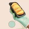 Silicone Heat Resistant Gloves Household Long Cotton Microwave Mittens Oven Kitchen Baking Glove Cooking Barbecue Gants