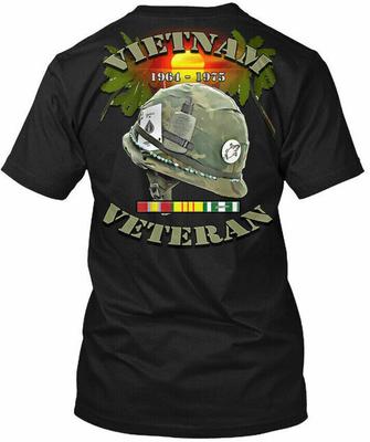 Vietnam Veterans 1964-1975 Tee T-Shirt Made In the USA Size S To 5XL