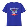 Worlds Best Lola T Shirt Filipino Grandma vintage Washed Stylish streetwear fashion Casual Top For Everyday Wear Stretched