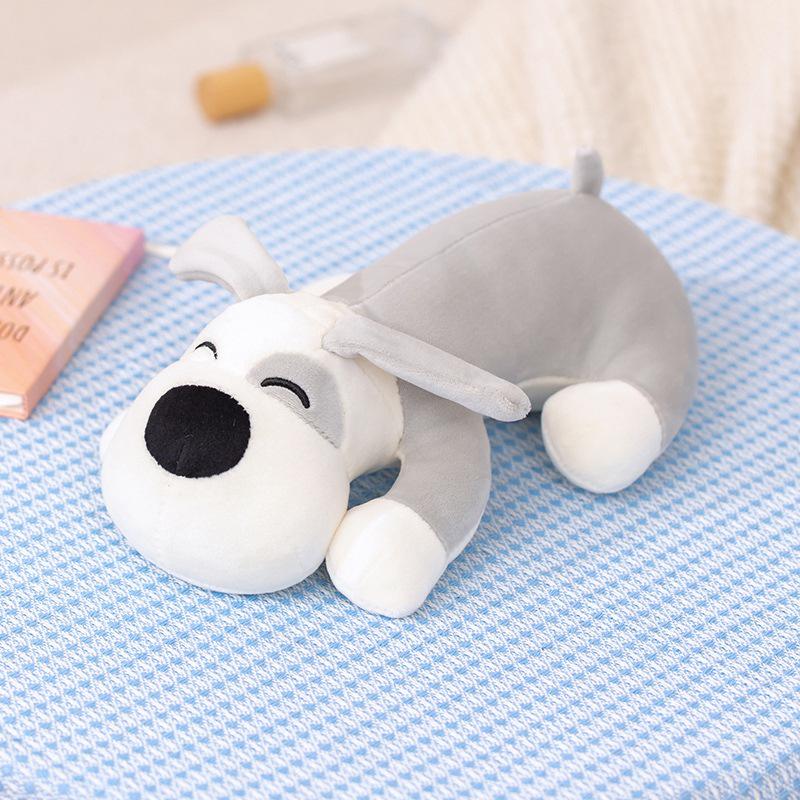 

Adorable Soft Puppy Plush Pillow - Comforting Stuffed Animal for Children 26cm (0.1kg) серый