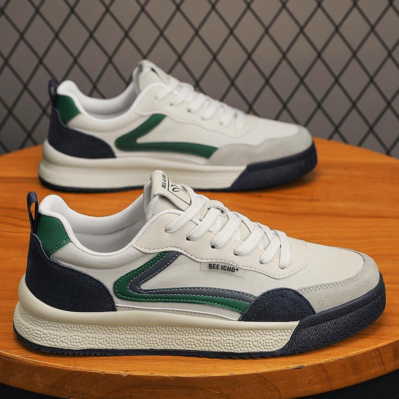 

Men s shoes trend board shoes fashion outdoor casual leather shoes versatile spring and summer 45