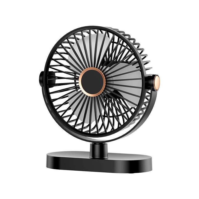 

USB Rechargeable Portable Mini Desktop Fan for Home, Office, and Outdoor Use. Circulation Fan чорний