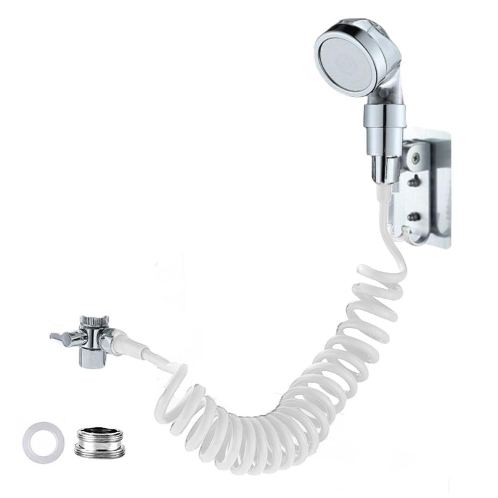 Filterable Water Tap Connector Hangable Kitchen Sink Splitter Shower Head  Hair Salon