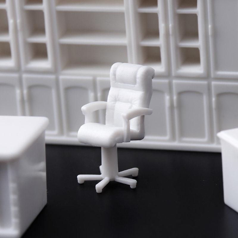 Mini Furniture Sand Table Model: Sectional Apartment Type with Boss’s Office and Writing Desk