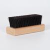 Beechwood Horsehair Soft Bristle Square Brush for Leather Shoe Cleaning and Care